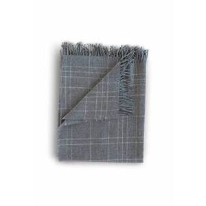 NEW EVANGELINE merino lambswool throw - 54"x72" in check graphite